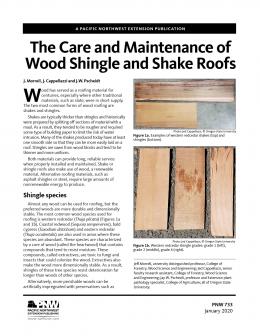 Care and Maintenance of Wood Shingle and Shake Roofs publication